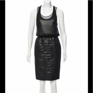 Proenza Schouler black sequin metallic dress 2 New